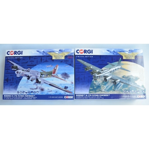 120 - Two Corgi Aviation Archive limited edition diecast B-17G Flying Fortress models to include AA33316 '... 