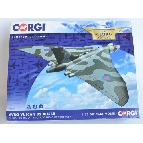 122 - Corgi Aviation Archive limited edition 1/72nd scale AA27201 Avro Vulcan B.2 XH558 'Vulcan To The Sky... 