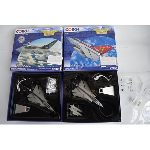 123 - Collection of Corgi Aviation Archive diecast 1/72nd scale Tornado's to include 5 in good to very goo... 