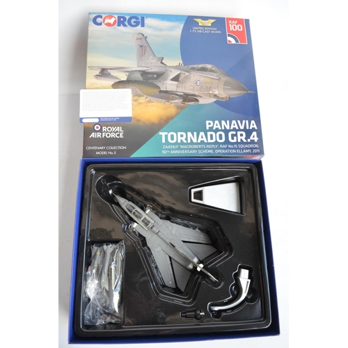 123 - Collection of Corgi Aviation Archive diecast 1/72nd scale Tornado's to include 5 in good to very goo... 