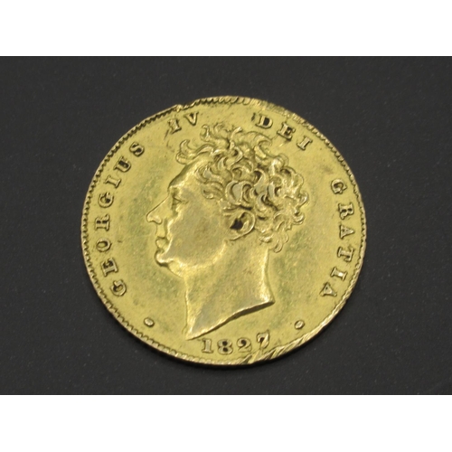 232 - George IV 1827 Half-Sovereign