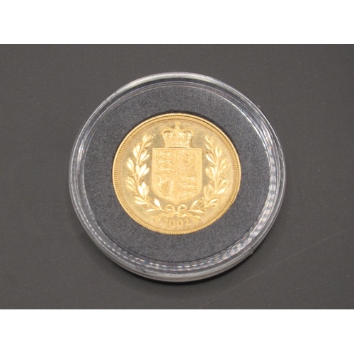 234 - Queen Elizabeth II 2002 Sovereign, encapsulated