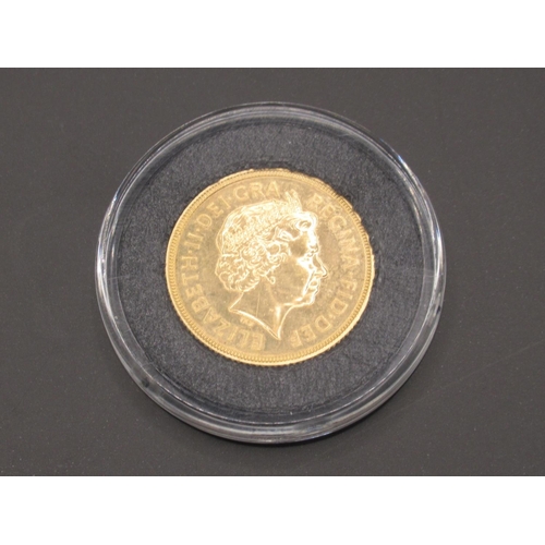 234 - Queen Elizabeth II 2002 Sovereign, encapsulated