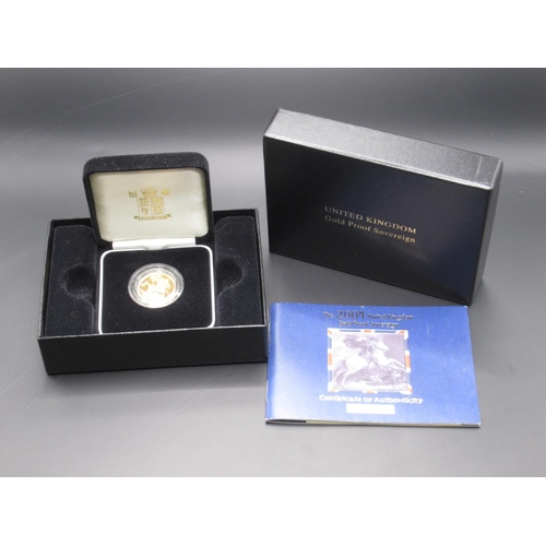 237 - Royal Mint - The 2004 UK Gold Proof Sovereign No.03346/15000, encapsulated in original case with COA