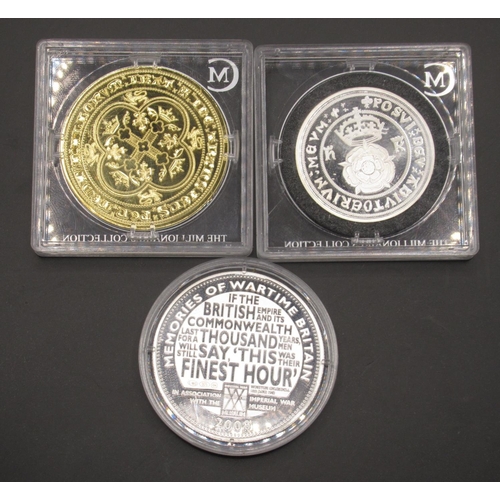 245 - The Millionaires Collection Henry VII Testoon silver proof replica coin, The Millionaires Collection... 