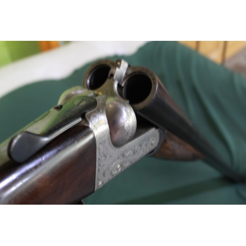 541 - Shotgun certificate required - 12B Arthur Turner side by side non-ejector double trigger shotgun wit... 