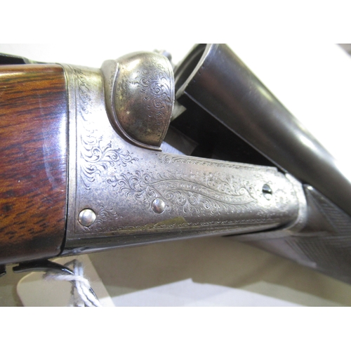 548 - Shotgun certificate required - Cogswell & Harrison 12B side-by-side shotgun, double trigger, ejector... 