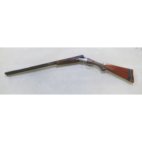 552 - Shotgun certificate required - Gorosabel 12B side-by-side shotgun, double trigger, non-ejector, barr... 