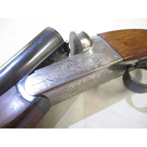 552 - Shotgun certificate required - Gorosabel 12B side-by-side shotgun, double trigger, non-ejector, barr... 