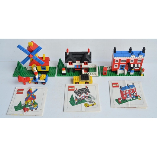 131 - Lego Weetabix set of 3 promotional village model sets from 1976, all sets complete and with original... 