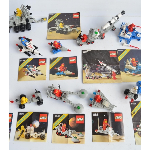 133 - Seventeen Lego Space sets including 2 boxed, all sets complete and with original instructions, inclu... 