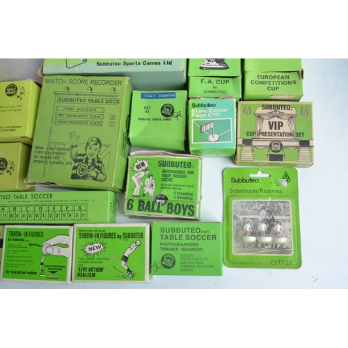 135 - Collection of Subbuteo accessories including stadium sections and boxed sets (all boxes with content... 