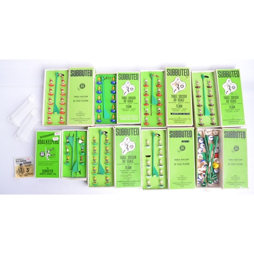 137 - Collection of boxed Subbuteo teams to include Aston Villa, Celtic (1 figure missing), Sheffield Unit... 