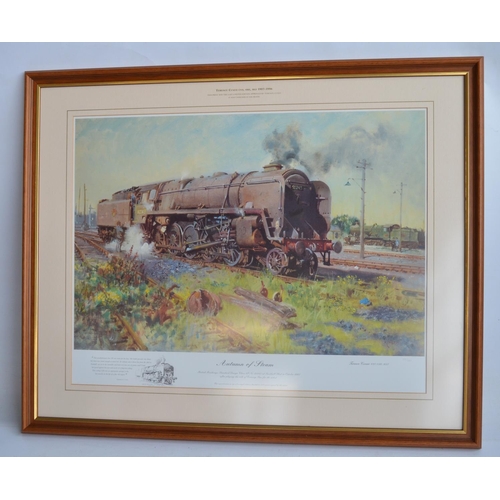 149 - Collection of railway prints, mostly framed to include 'New Street 1957' by Philip D Hawkins (86.5x7... 