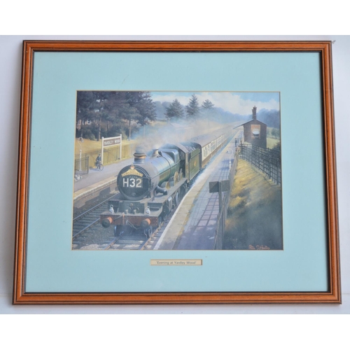 149 - Collection of railway prints, mostly framed to include 'New Street 1957' by Philip D Hawkins (86.5x7... 