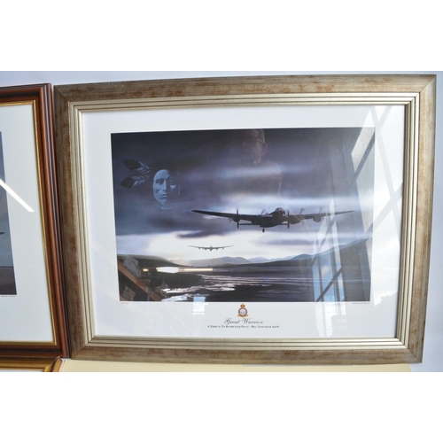 150 - Collection of Dambusters prints to include 'Great Warrior', a tribute to Dambuster pilot Bill Townse... 