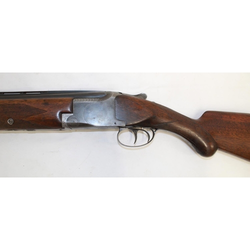 560 - Shotgun certificate required - Belgian Browning 12B over-under shotgun, double trigger ejector, barr... 