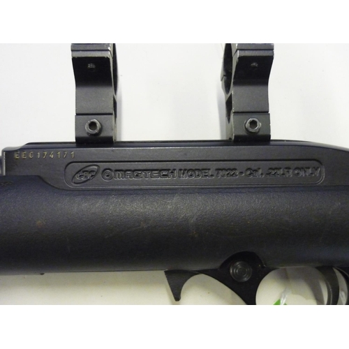 579 - Section 1 License Required - Magtech Model 7022 .22 rifle fitted with sound moderator and scope ring... 