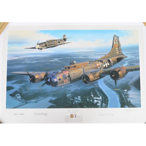 152 - Collection of unframed aviation prints to include 'The Last Halifax' by Terence Cuneo (76x63cm, poor... 