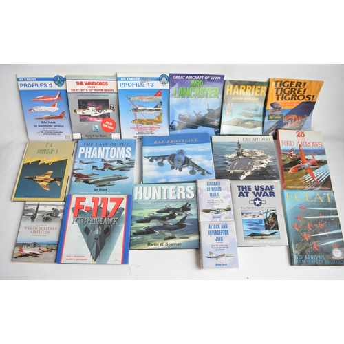 173 - Large collection of military and civilian aviation reference books and magazines, qty, 4 boxes