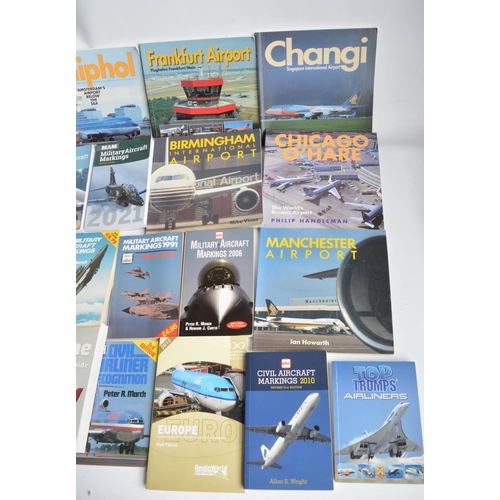 173 - Large collection of military and civilian aviation reference books and magazines, qty, 4 boxes