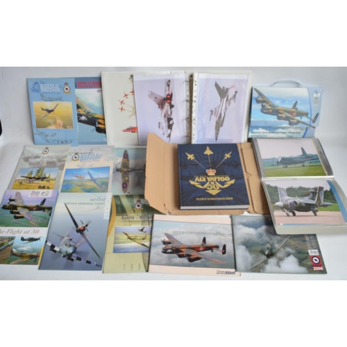 174 - Collection of aviation related brochures, original photos taken at various airshows back to the 1980... 