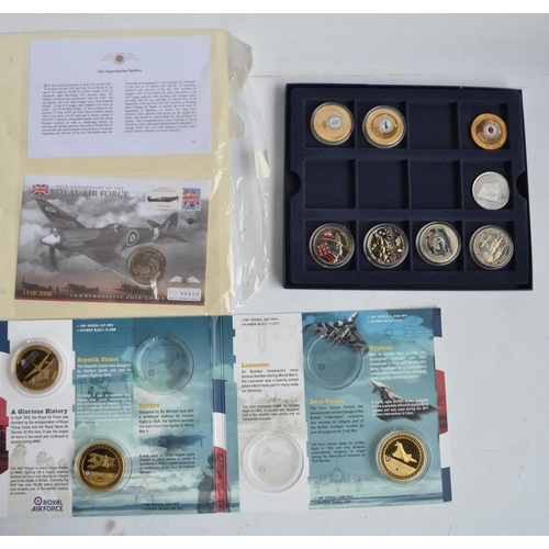 175 - Folder containing approximately 50 aviation themed first day covers including signed examples, a num... 