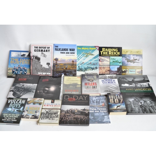 177 - Collection of aviation themed books to include 7x Osprey Combat Aircraft refence books, Dambusters, ... 