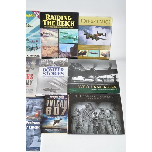 177 - Collection of aviation themed books to include 7x Osprey Combat Aircraft refence books, Dambusters, ... 