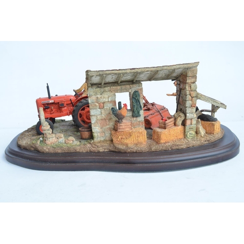 182 - 'Hitching Up', limited edition rural sculptural scene on base by Country Artists, 357/500 in excelle... 