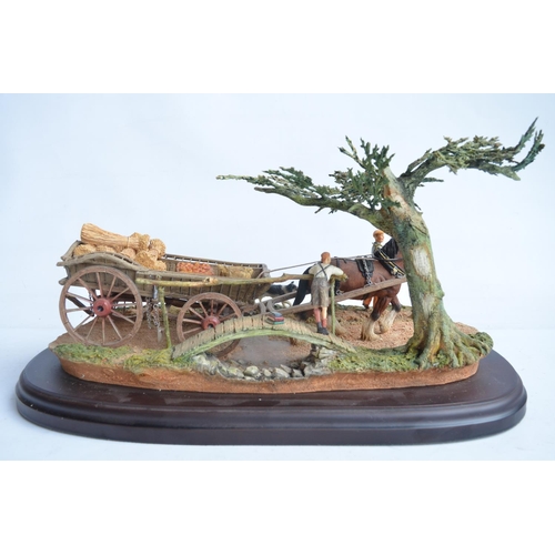 184 - 'Market Day', limited edition rural sculptural scene on base by Country Artists, 182/450 in excellen... 