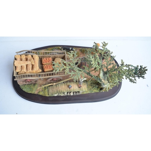 184 - 'Market Day', limited edition rural sculptural scene on base by Country Artists, 182/450 in excellen... 