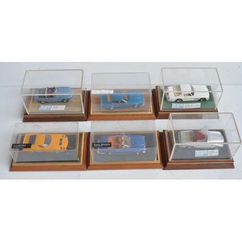 187 - Six 1/43 diecast car models from BBR, Western Models, Enco and Illustra including rare examples, all... 