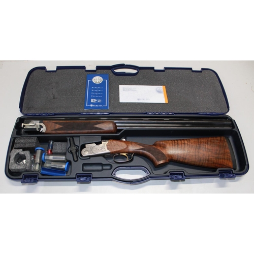 557A - Shotgun Certificate Required - Cased Beretta 686 Silver Pigeon 1, 12B over-under , multi-choke, 8 ve... 