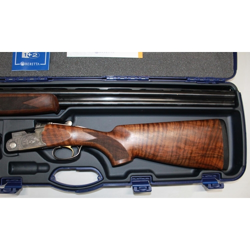 557A - Shotgun Certificate Required - Cased Beretta 686 Silver Pigeon 1, 12B over-under , multi-choke, 8 ve... 