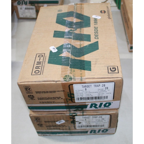 597 - Two boxes of 250 Rio Target Trap 12B shotgun cartridges (500)  (Shotgun certificate required)