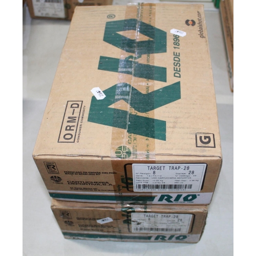 598 - Two boxes of 250 Rio Target Trap 12B shotgun cartridges (500)  (Shotgun certificate required)