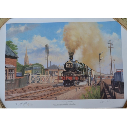 149 - Collection of railway prints, mostly framed to include 'New Street 1957' by Philip D Hawkins (86.5x7... 