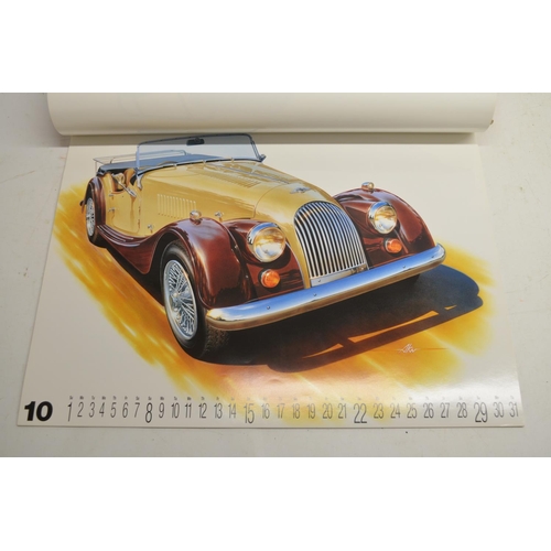 196 - Four Ferrari calendars, 1988; 1991; 1994; 1998; other car calendars Porsche, Nardi, Maserati, Fiat e... 