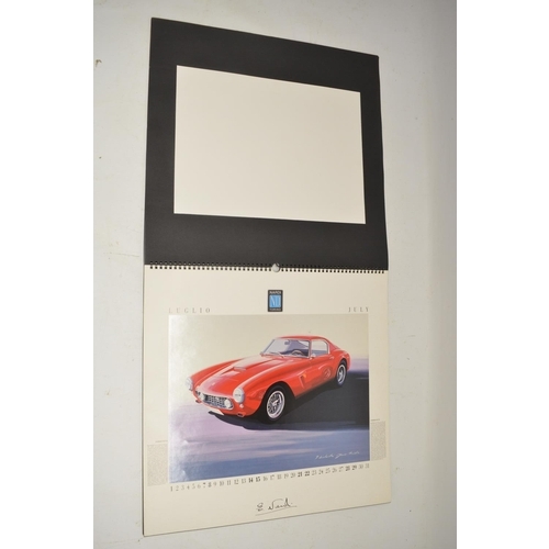 196 - Four Ferrari calendars, 1988; 1991; 1994; 1998; other car calendars Porsche, Nardi, Maserati, Fiat e... 