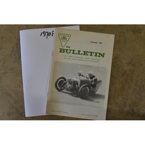 191 - The Bulletin - The Morgan Tree-Wheeler Club Magazine, collection of magazines from the 1960's - 2020... 