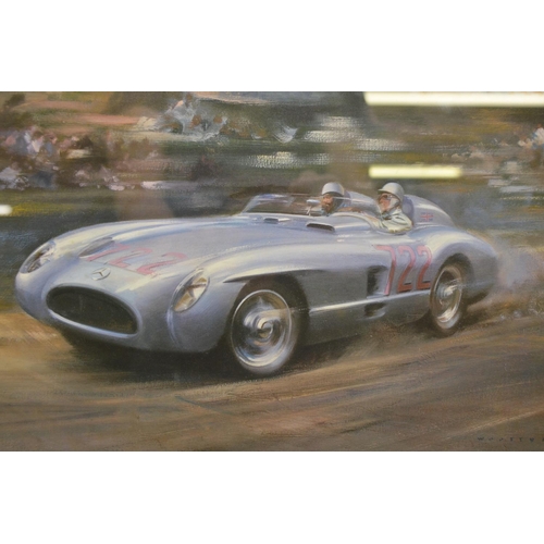 197 - Frank Wootton - Mercedes-Benz 300 SLR Winners 1955 Mille Miglia, signed limited edition print 112/85... 