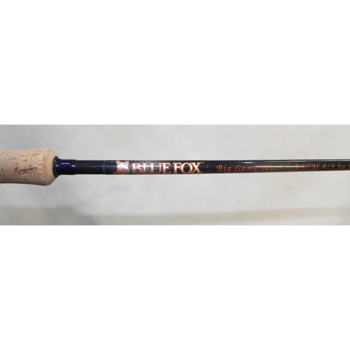 449 - Normark Bluefox 'Big Game Fly' three-section 9 1/2 ft rod in excellent condition, complete with orig... 