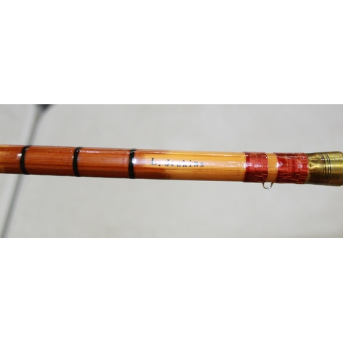 451 - Alex Martin of Glasgow 'Leslie Jenkins' 12ft three section rod in excellent condition, in a repurpos... 