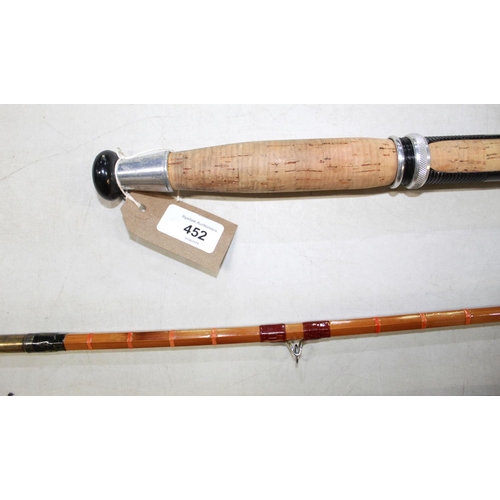 452 - Alex Martin of Glasgow 'Leslie Jenkins' 12ft three section rod in excellent condition, complete with... 