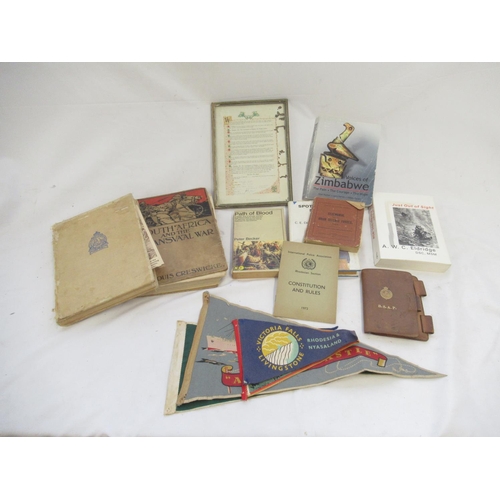 349 - Unique collection of items relating to the British South African Police in Rhodesia. Including an 18... 