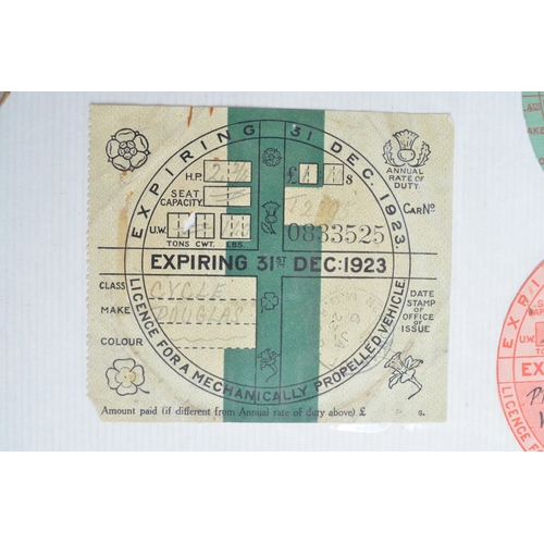 191A - Outstanding collection of vintage UK vehicle tax discs as collected by former South Yorkshire Police... 