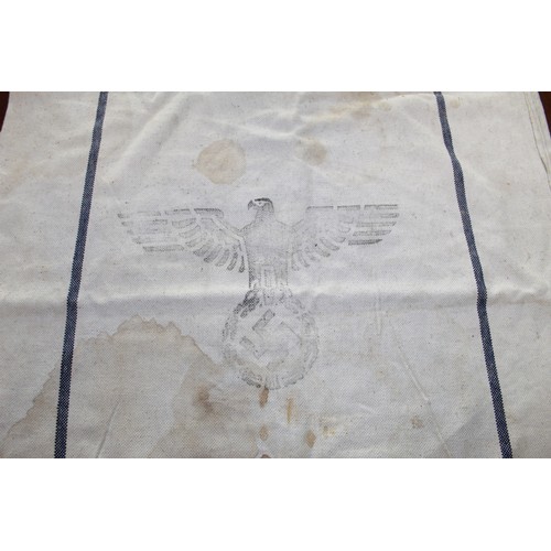 255 - WWII German postal sack, H108cm W69cm