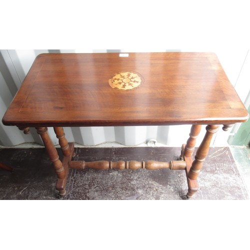 1176 - Victorian walnut rectangular side table, two Victorian bedroom chairs and an Empire style occasional... 