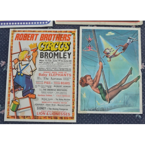 23 - Collection of Circus advertising posters to include Circus Vargas, Circus Rico, Ashton's etc plus a ... 